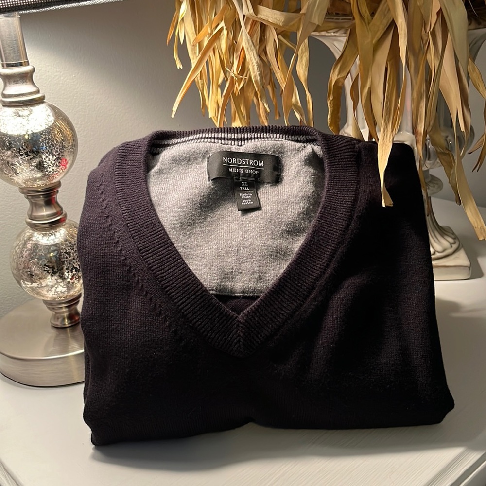 Black Nordstrom V-neck sweater